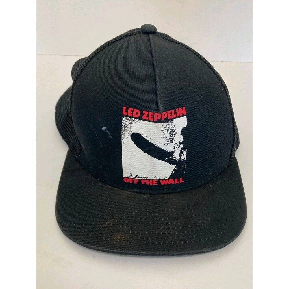 Led Zeppelin Hat Vans Off‎ the Wall Black  Limited Edition Snapback Baseball Cap